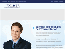 Tablet Screenshot of primser.com